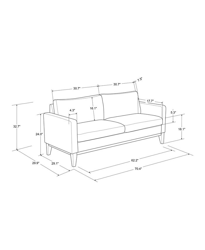 Lifestyle Solutions Tory Sofa & Reviews Furniture Macy's