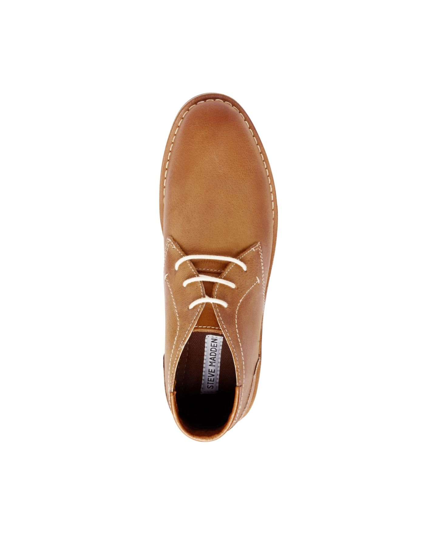 Мужские ботинки Steve Madden Hestonn Chukka, цвет: Рыжевато-коричневый кожаный — фото 4