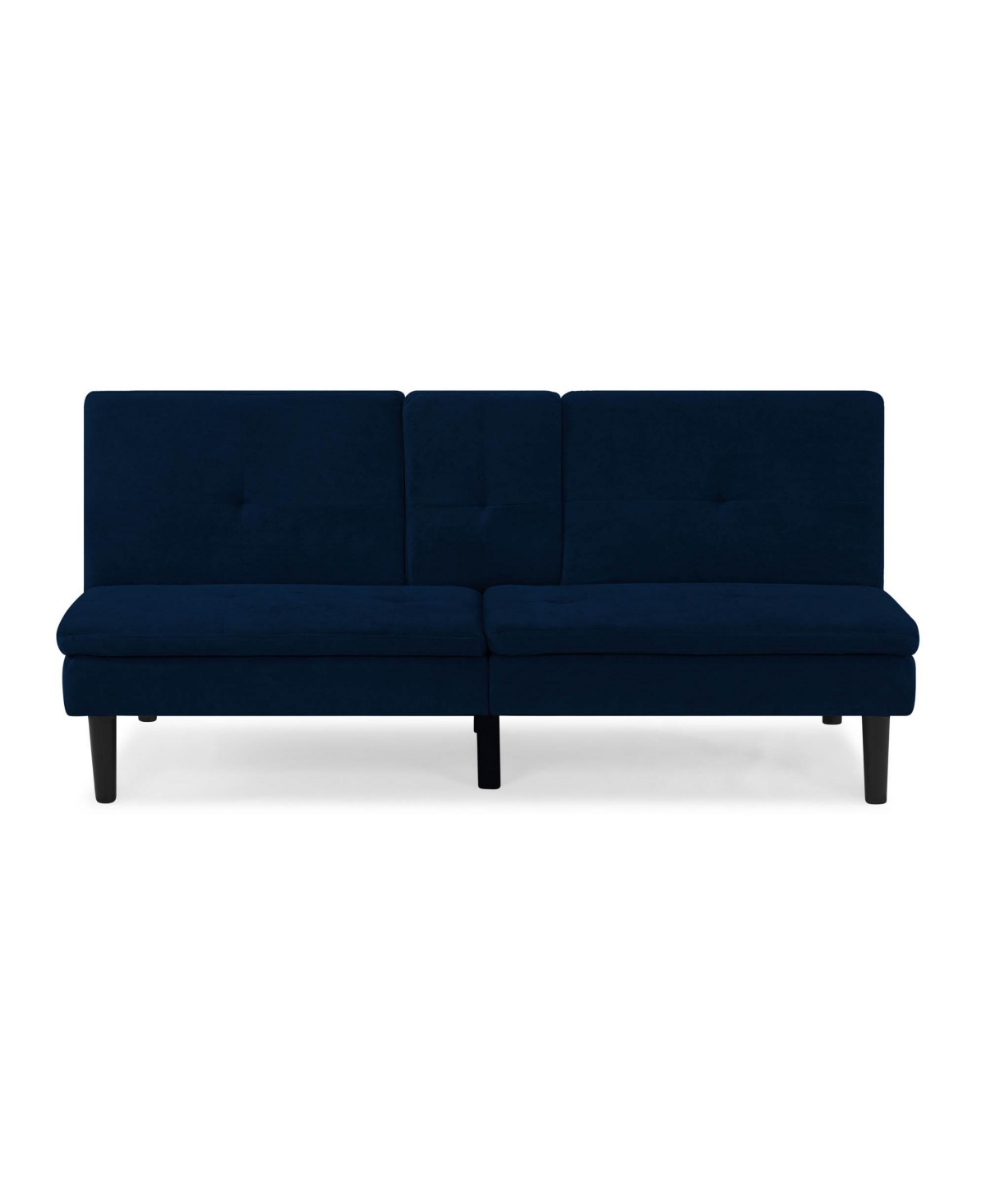 Lifestyle Solutions Serta Misa Convertible Futon With Power And Usb Ports In Navy