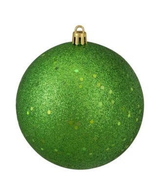 12 Count Shatterproof 4- Finish Christmas Ball Ornaments 100mm Set, 4"