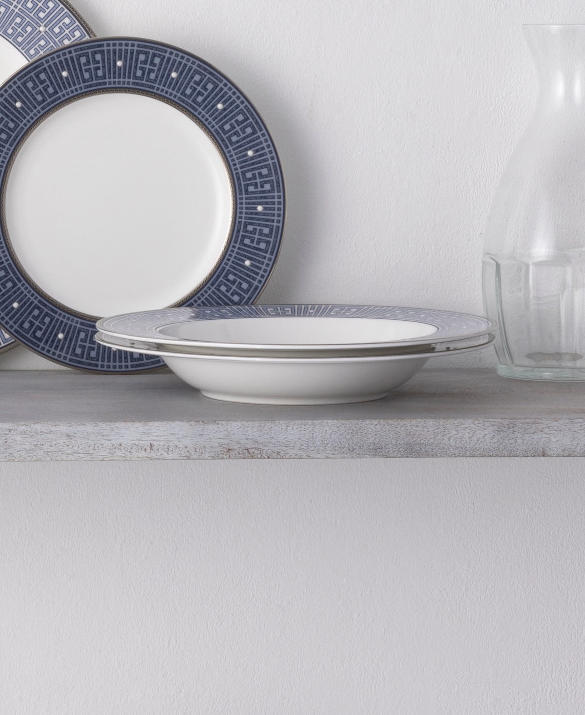 Noritake Infinity Blue 4 Piece Soup Bowl Set 12 Oz, Service For 4 In Blue