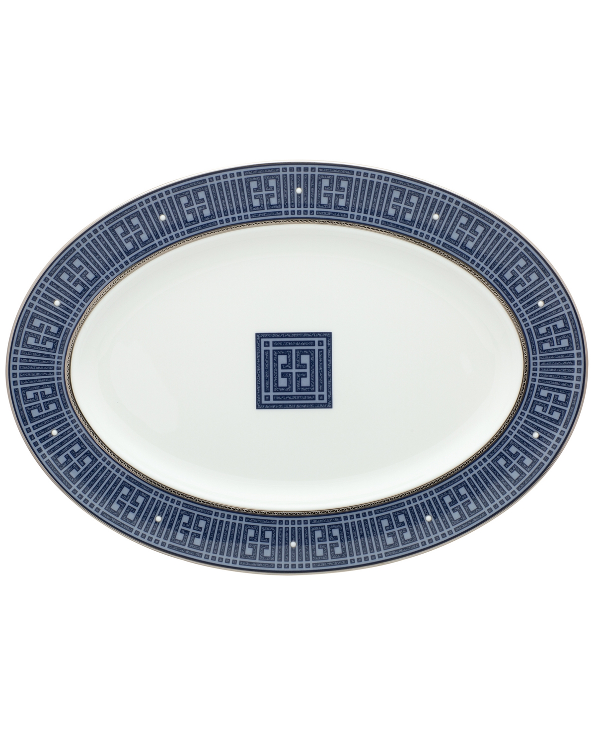 Noritake Infinity Oval Platter, 14" In Blue