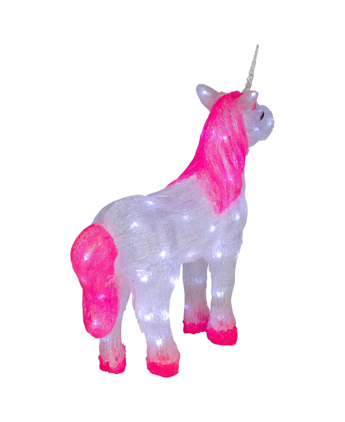 Northlight Lighted Commercial Grade Acrylic Unicorn Christmas Display Decoration,