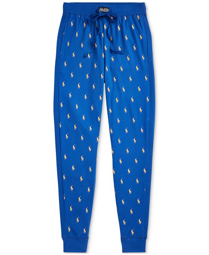 Polo Ralph Lauren Rib Waistband Knit Sleepwear Joggers (Blue
