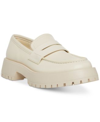 Madden Girl Heather Platform Lug-Sole Loafer Flats - Macy's