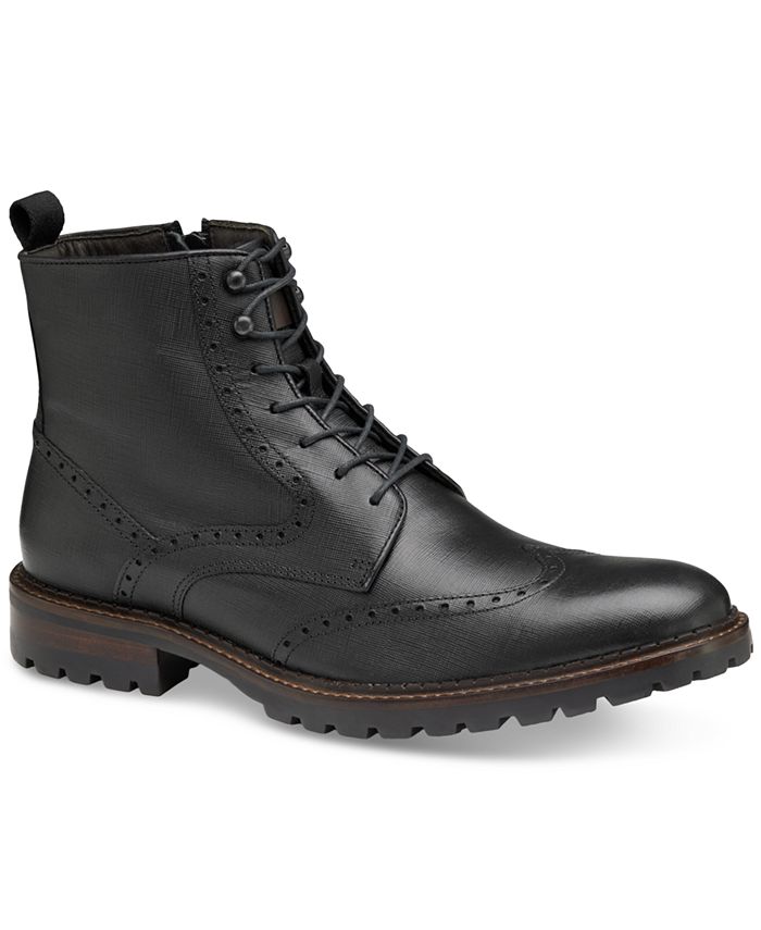 Johnston Murphy Men s Garrison Wingtip Side Zipper Boot Macy s