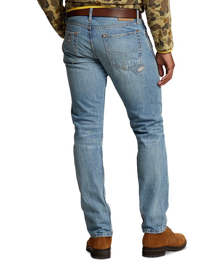 Polo Ralph Lauren Men's Varick Slim Straight Distressed Jeans - Macy's