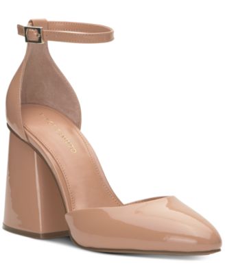 Vince Camuto - Women's Addilenz Ankle-Strap Flare-Heel Pumps