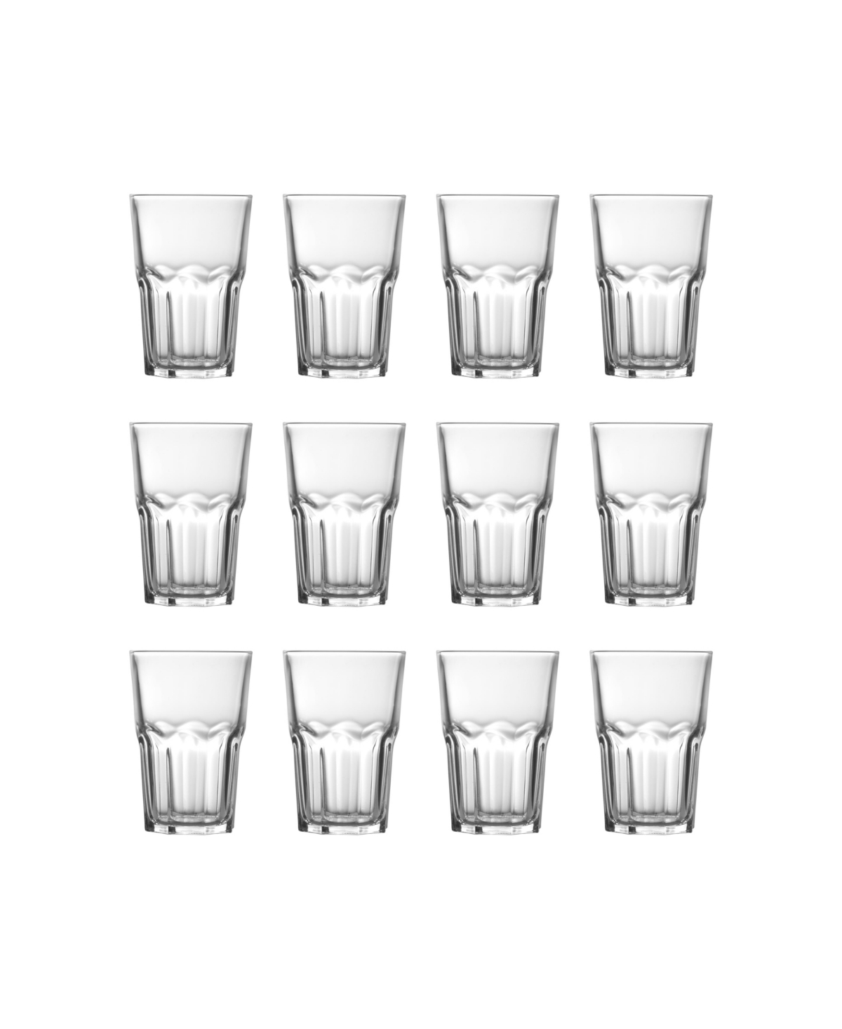 Fortessa Chez Bistro Highball Glass 10.7 Oz, Set Of 12 In Clear