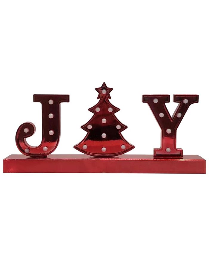 Northlight Led Lighted "Joy" Christmas Marquee Sign, 6.5" Macy's