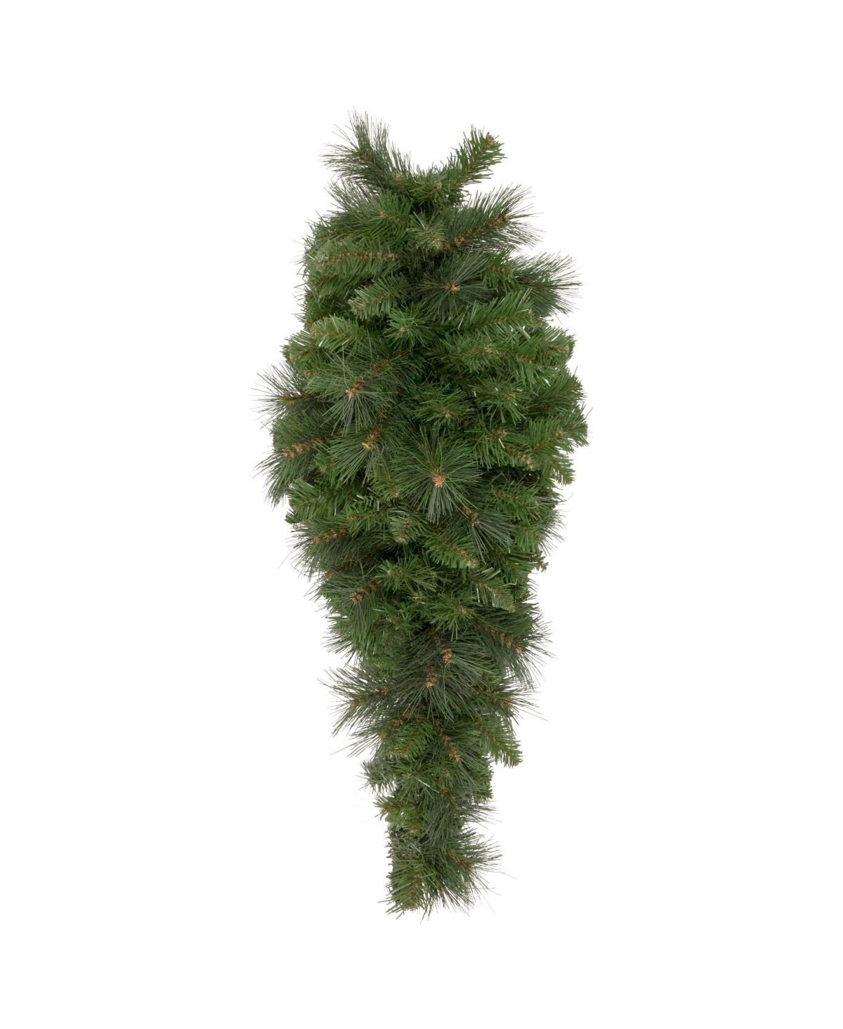 Northlight Unlit Beaver Pine Artificial Christmas Teardrop Swag, 32" In Green