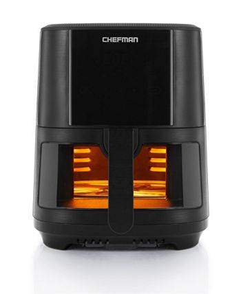 Chefman TurboTouch Easy View Air Fryer, The Most Convenient And Healthy Way  To Cook Oil-Free, Watch Food Cook To Crispy And Low-Calorie Finish Through