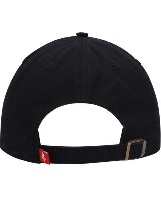 Men's '47 Black Houston Rockets Team Clean Up Adjustable Hat