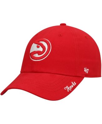 Women's '47 Red Atlanta Hawks Miata Clean Up Logo Adjustable Hat