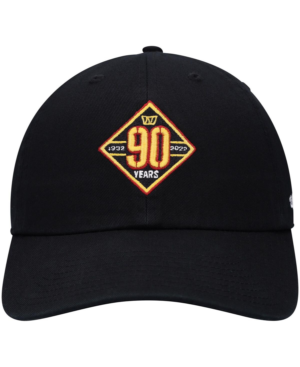 Men's '47Washington Commanders 90th Season Clean Up Adjustable Hat - Black