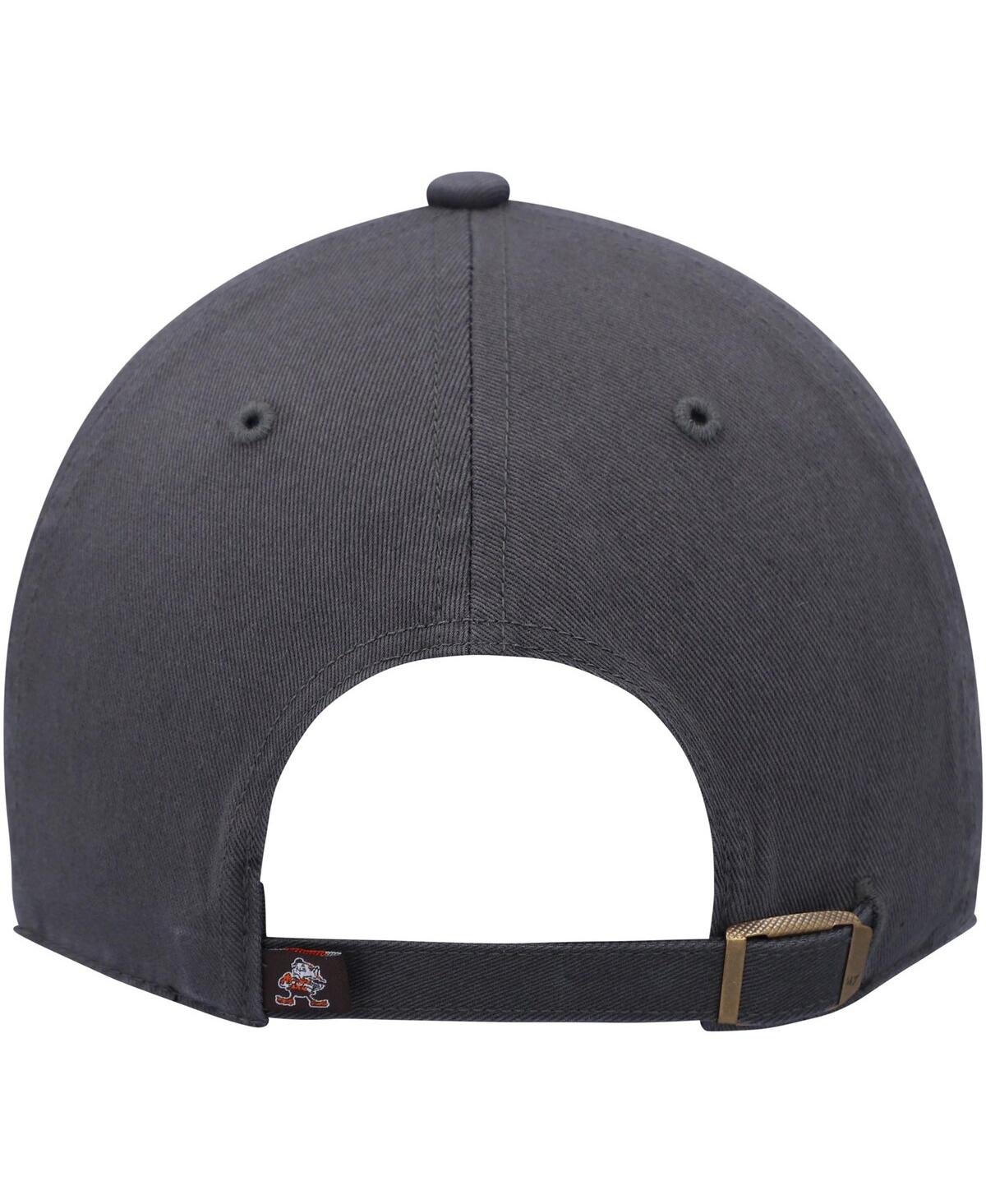 Men's '47 BrandCleveland Browns Clean Up Legacy Adjustable Hat - Charcoal