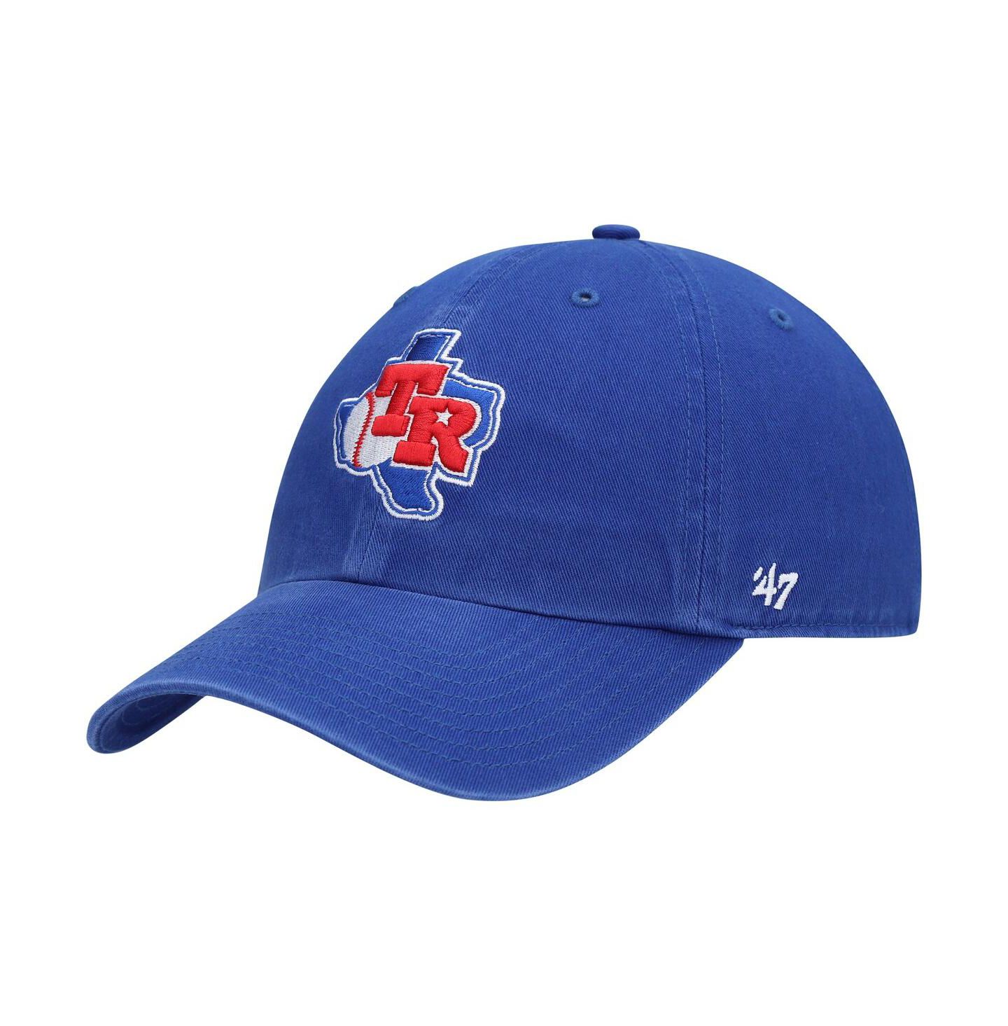 Мужская кепка '47 Brand Royal Texas Rangers Team Logo Cooperstown Collection Clean Up Adjustable Hat — фото 2