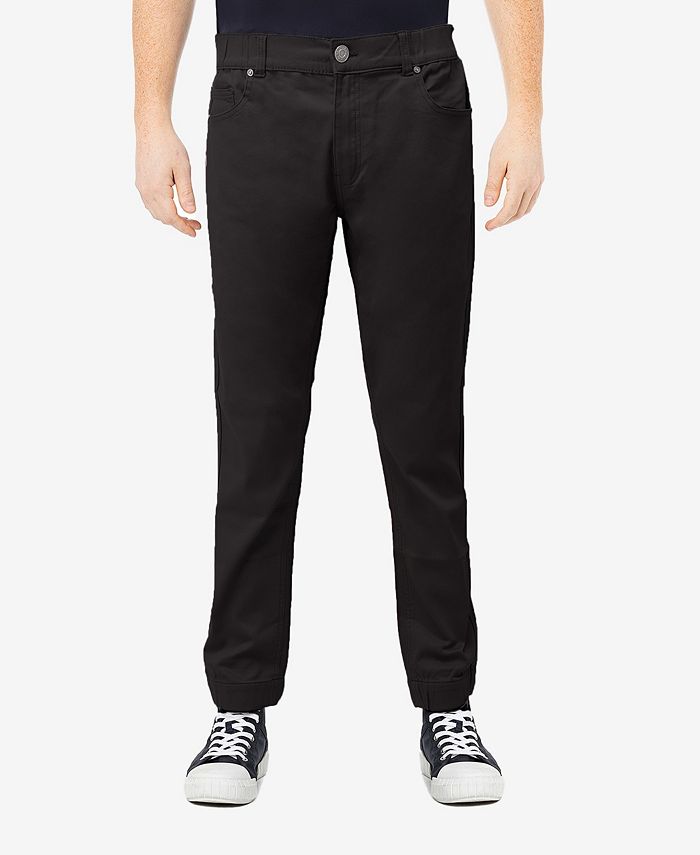 FLORAL PRINT ELASTIC WAIST AND CUFF JOGGERS