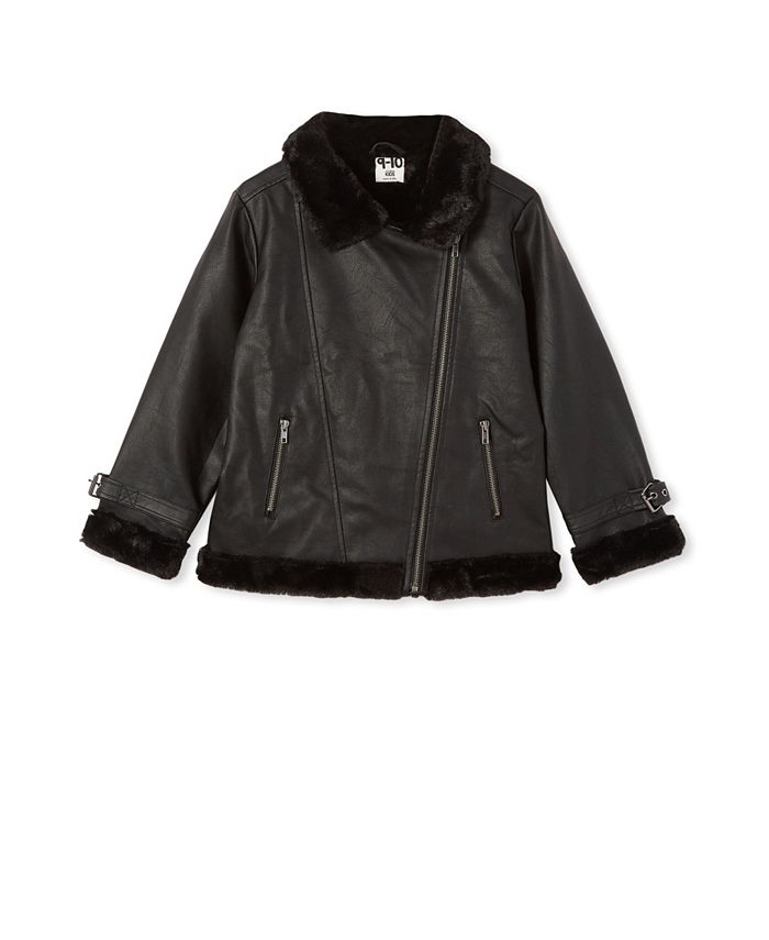 Girls aviator store coat