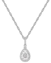 Macys diamond pendant necklace top