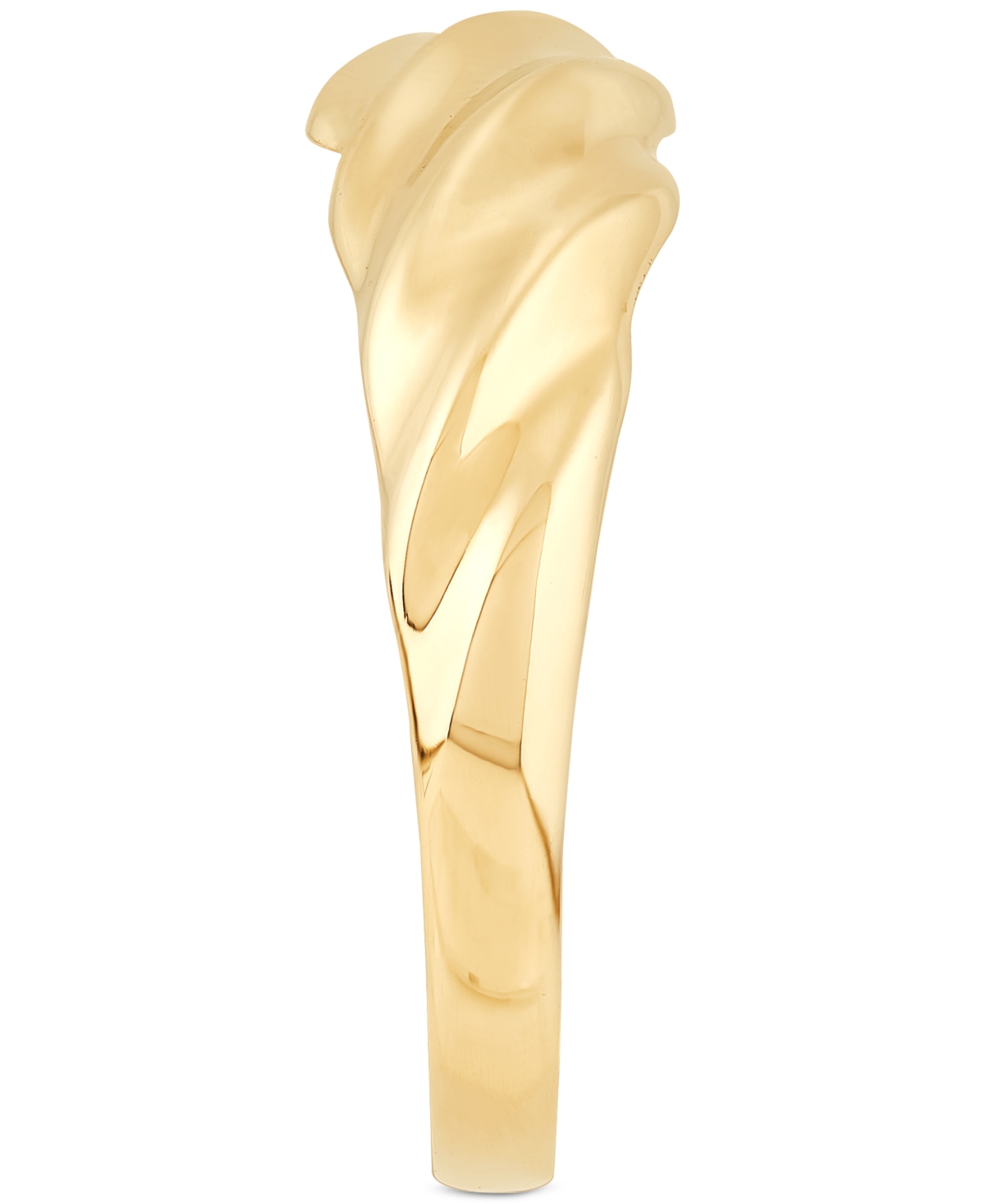 Polished Wavy Design Statement Ring in 10k Gold, Created for Macy's
