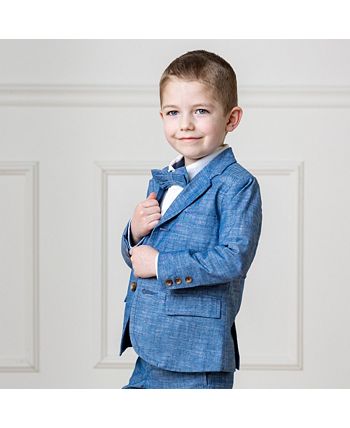 Hope Henry Boys Chambray Suit Jacket Kids Macy s