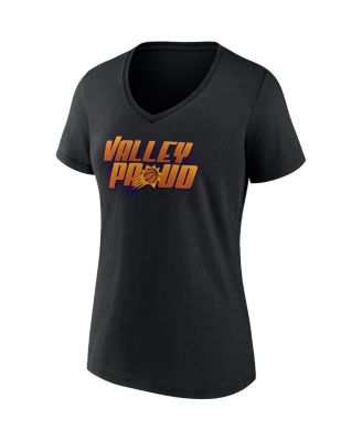 Women's Black Phoenix Suns Hometown Collection Valley Proud V-Neck T-shirt