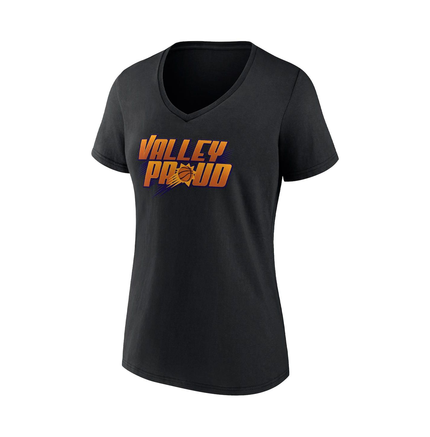 Женская футболка Fanatics Black Phoenix Suns Hometown Collection Valley Proud V-Neck — фото 3