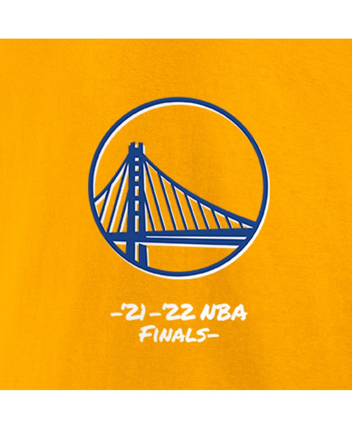 Men's Fanatics Jordan PooleGolden State Warriors 2022 Nba Finals Champions Name and Number T-shirt - Gold