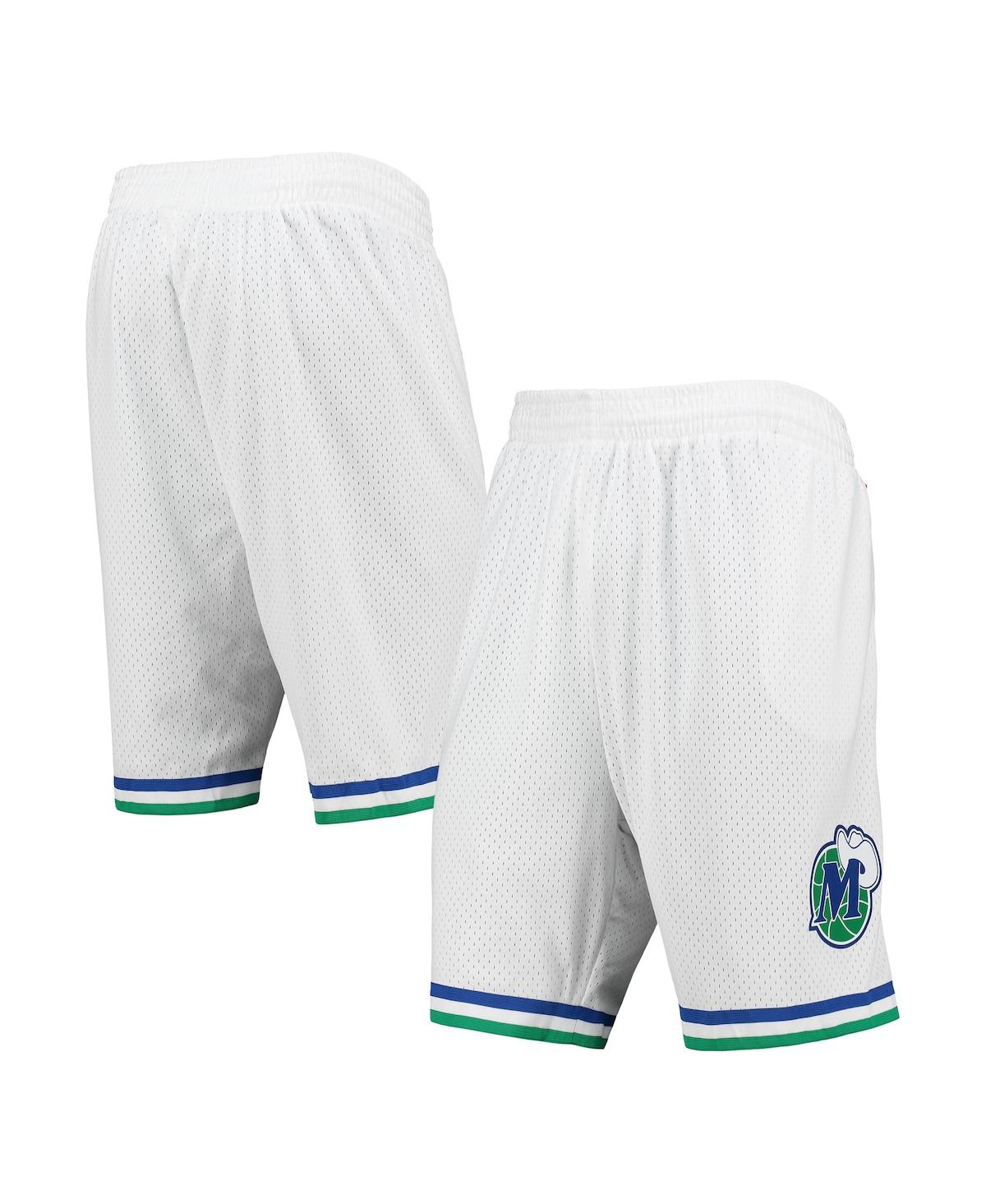 Mitchell & Ness Men's  White Dallas Mavericks 1998-99 Hardwood Classics Swingman Shorts In White