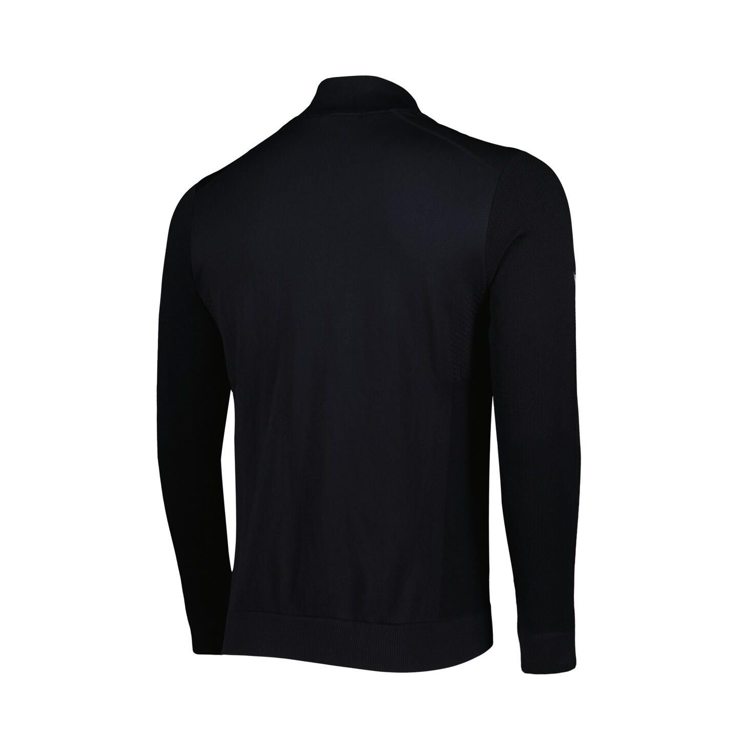 Мужская куртка LevelWear Black Chicago Bulls Nano Engineered Knit Fabric Quarter-Zip — фото 2