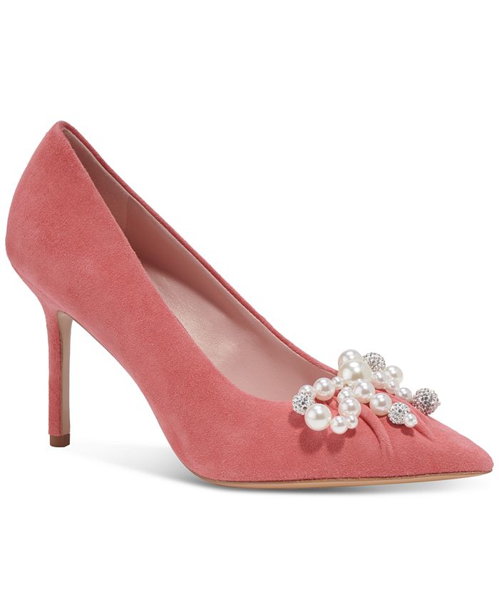 kate spade new york Women's Elodie Embellished Pointed-Toe Pumps - Macy's