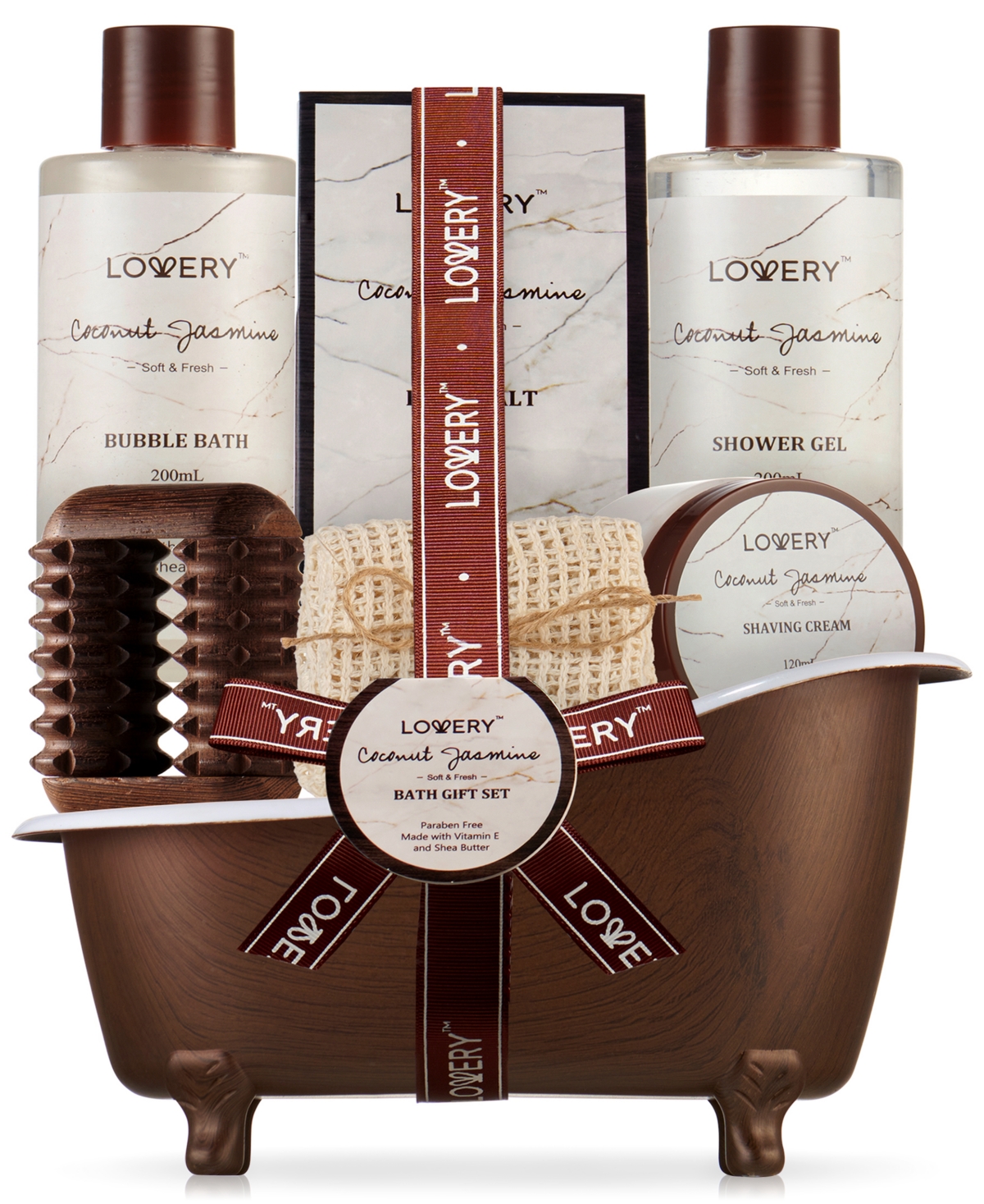 Lovery 7-pc. Coconut Jasmine Aromatherapy Home Spa Gift Set