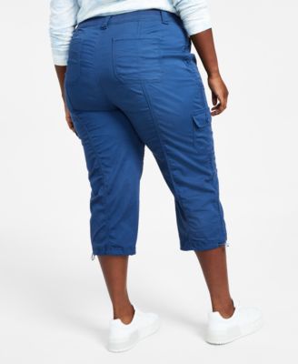 Plus Size Cargo Capri Pants, Exclusively at Macy's