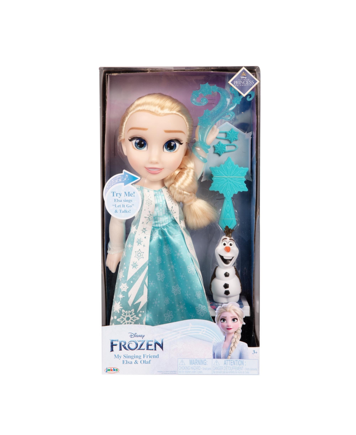 Disney Frozen Kids' Classic Elsa Feature Doll Set In Multicolor