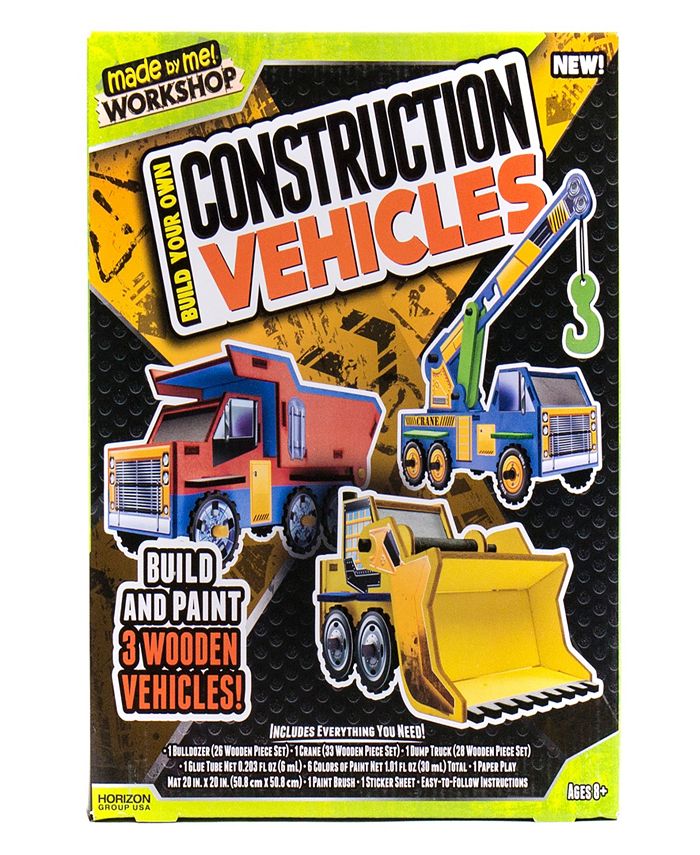 Made By Me Build Your Own Construction Vehicles Playset Macy's