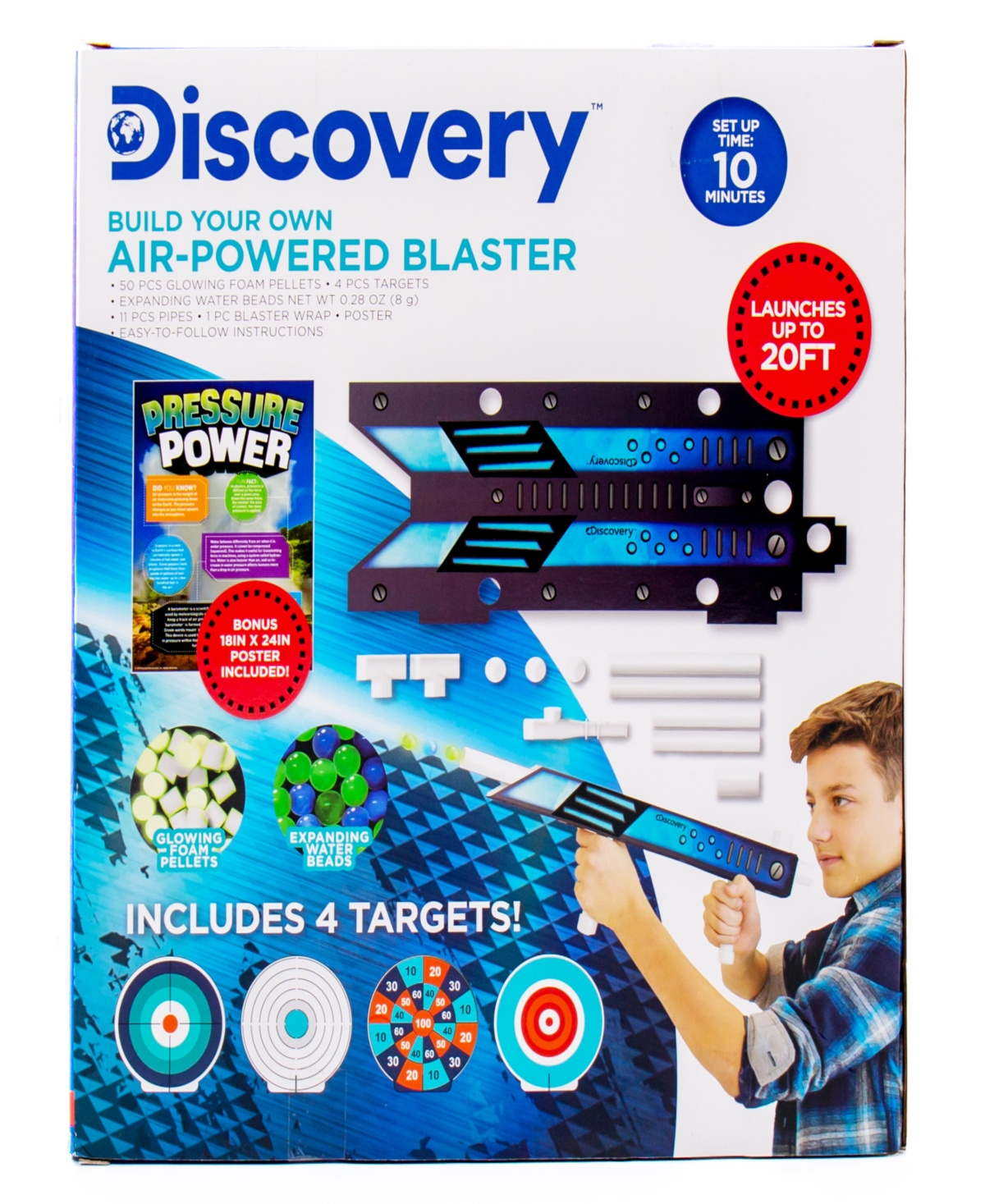 Discovery Kids' Build Your Own Airpowered Blaster Playset In Multi
