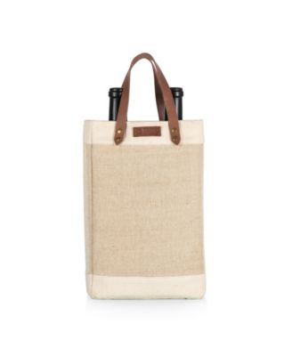Legacy Pinot Jute 2 Bottle Insulated Wine Bag