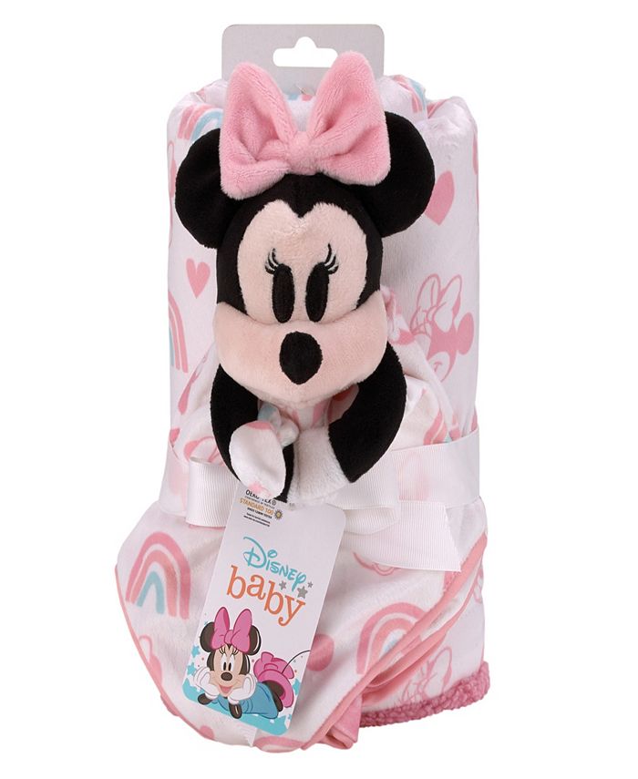 Disney Minnie Mouse Baby Blanket and Security Blanket Set, 2 Pieces