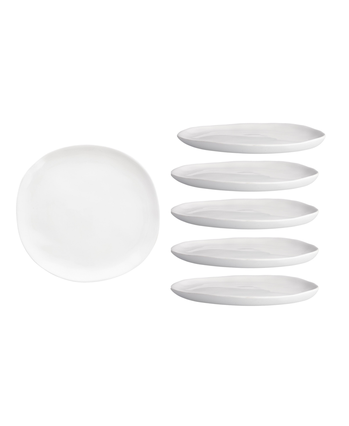 Melamine Playa Blanca Plate 10.6" Set/6 - White