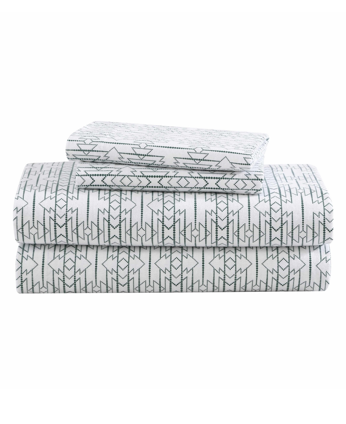 Eddie Bauer Printed Cotton Flannel 4-pc. Sheet Set, King In Wildwood Green