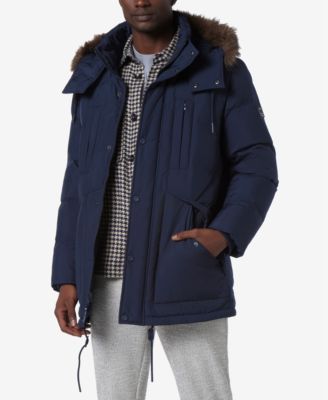 Men's Tremont Down Parka with Faux Fur Trimmed Removable Hood
