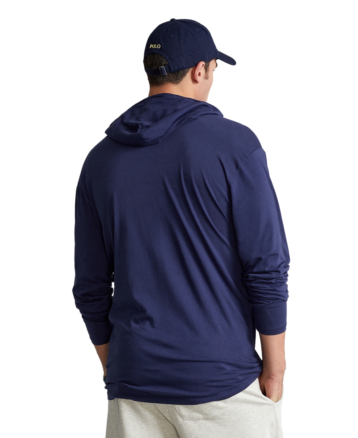 Polo Ralph Lauren Men's Big & Tall Jersey Hooded T-Shirt