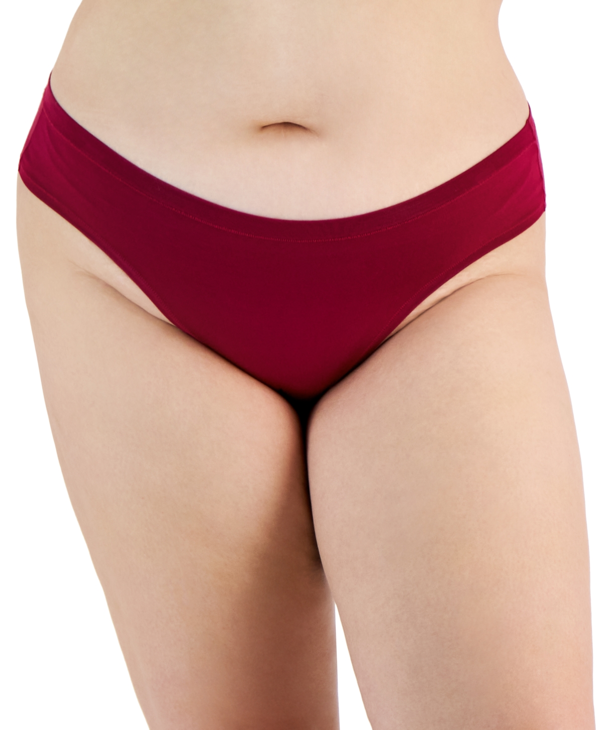 Alfani Plus Size Bikini Underwear, Created For Macy's In Beet Red