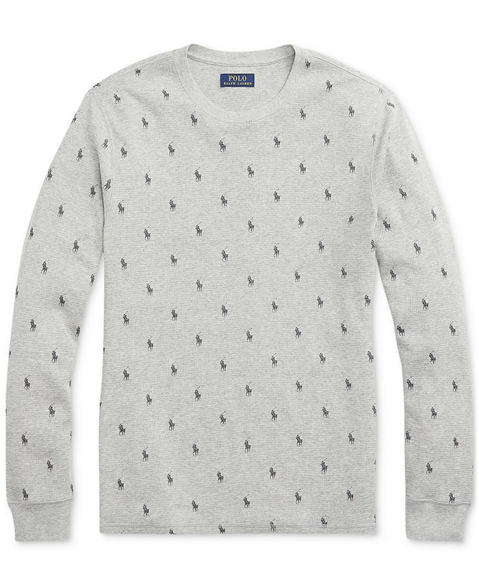 Polo Ralph Lauren Men's Printed WaffleKnit Thermal Pajama Shirt