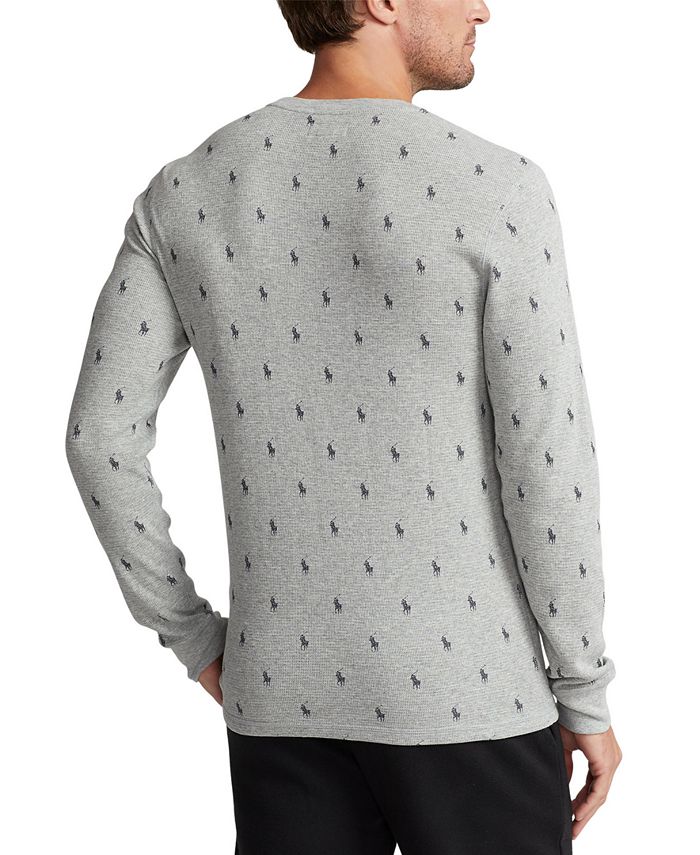 Polo Ralph Lauren Men's Printed WaffleKnit Thermal Pajama Shirt