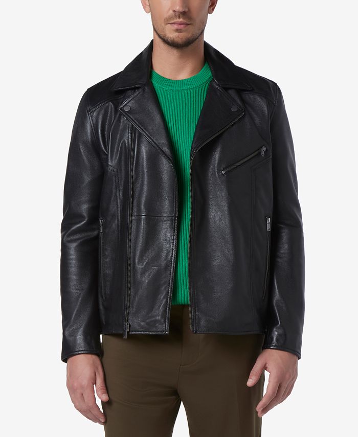 Marc New York Men s Toho Smooth Leather Moto Jacket Macy s