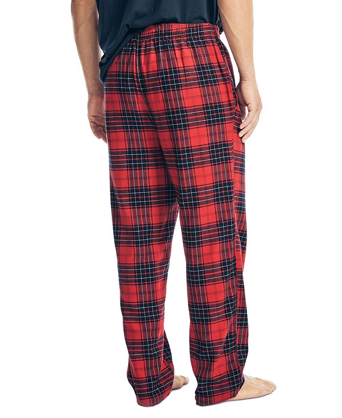 Nautica Men's 2Pc. ClassicFit Solid TShirt & Plaid Flannel Pajama Pants Set Macy's