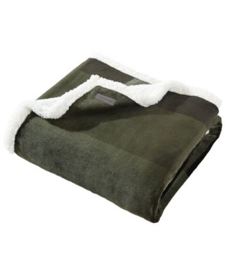 CLOSEOUT! Pine Plaid Ultra Soft Plush Fleece Reversible Throw, 60" x 50"