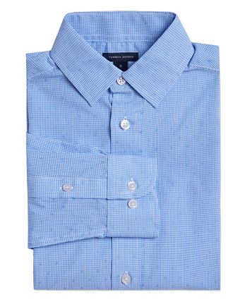 Tommy Hilfiger Long-Sleeve Button-Up Shirt, Big Boys - Macy's